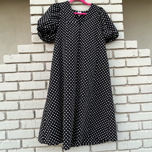 Baum und Pferdgarten Azalia Polka Dot Short Puff-Sleeve Shift Dress - EU Size 34 - Picture 2 of 8